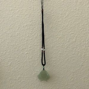Jade necklace with koi fish